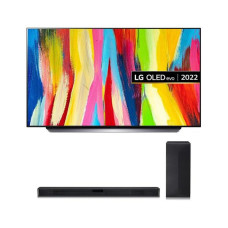 LG 48′ Smart 4K Ultra HD HDR OLED TV & SN4 2.1 Sound Bar Bundle