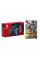 NINTENDO Switch & Mario Strikers Bundle – Neon Red & Blue