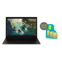 SAMSUNG Galaxy Go LTE 14′ Chromebook & 20 GB 4G SIM Card Bundle