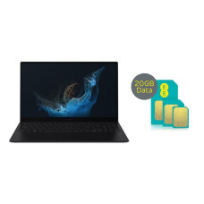 SAMSUNG Galaxy Book2 Pro 15.6′ Laptop & 20 GB 4G SIM Card Bundle