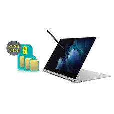 SAMSUNG Galaxy Book Pro 360 5G 13.3′ 2 in 1 Laptop & 20 GB 4G SIM Card Bundle