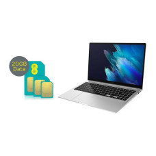 SAMSUNG Galaxy Book LTE 15.6′ Laptop & 20 GB 4G SIM Card Bundle