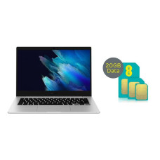 SAMSUNG Galaxy Book Go LTE 14′ Laptop & 20 GB 4G SIM Card Bundle