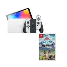 NINTENDO Switch OLED & Pokemon Legends: Arceus Bundle – White