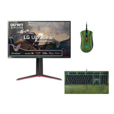 LG UltraGear 27GP850 Quad HD 27′ Nano IPS Gaming Monitor, Razer Halo Infinite Edition Keyboard & Mouse Bundle