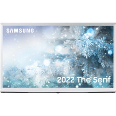 SAMSUNG The Serif QE55LS01BAUXXU 55′ Smart 4K Ultra HD HDR QLED TV with Bixby, Alexa & Google Assistant – Cloud White