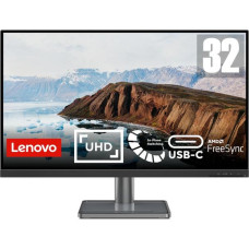 LENOVO L32p-30 31.5′ 4K Ultra HD IPS LED Monitor – Black & Grey