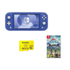 NINTENDO Switch Lite Blue, Pokemon Legends: Arceus & SanDisk 256 GB Memory Card Bundle