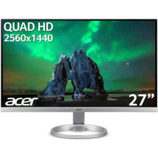 ACER R270Usmipx Quad HD 27′ IPS LCD Monitor – Black & Silver