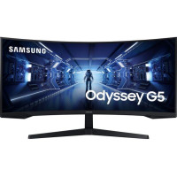 SAMSUNG Odyssey G5 LC34G55TWWRXXU Wide Quad HD 34′ Curved VA LCD Gaming Monitor – Black