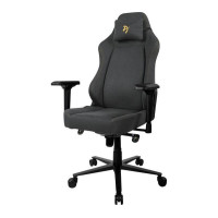 AROZZI Primo Woven Fabric Gaming Chair – Grey & Black