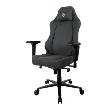 AROZZI Primo Woven Fabric Gaming Chair – Grey & Black