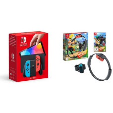 NINTENDO Switch OLED Neon & Ring Fit Adventure Bundle