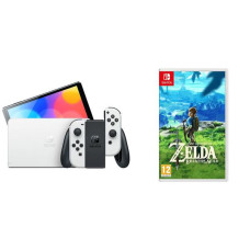 NINTENDO Switch OLED White & The Legend of Zelda: Breath of the Wild Bundle