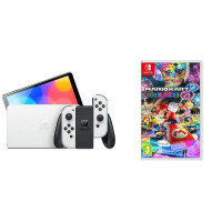NINTENDO Switch OLED White & Mario Kart 8 Deluxe Bundle