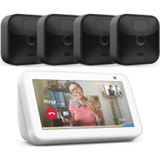 AMAZON Blink Outdoor Security 4 Camera System & Glacier White Echo Show 5 (2nd Gen) Bundle