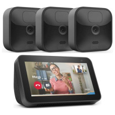 AMAZON Blink Outdoor HD WiFi Security 3 Camera System & Charcoal Echo Show 5 (2nd Gen) Bundle