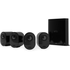 ARLO Ultra 2 4K Ultra HD WiFi Security Camera System – 4 Cameras, Black