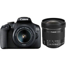 CANON EOS 2000D DSLR Camera with EF-S 18-55 mm f/3.5-5.6 IS II & 10-18 mm f/4.5-5.6 IS STM Lens Bundle