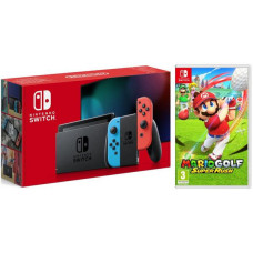 NINTENDO Switch Neon & Mario Golf: Super Rush Bundle