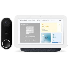 GOOGLE Nest Hello Video Doorbell & Nest Hub (2nd Gen) Bundle – Charcoal