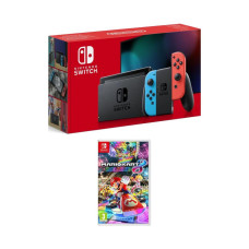 NINTENDO Switch Neon & Mario Kart 8 Deluxe Bundle