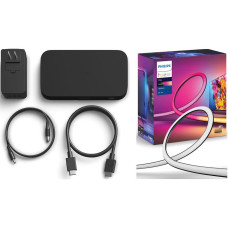 PHILIPS Hue Play HDMI Sync Box & Gradient 65′ Smart LED Lightstrip Bundle