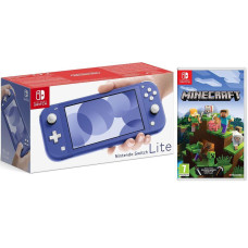 NINTENDO Switch Lite Blue & Minecraft Bundle