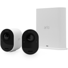 ARLO Ultra 2 4K Ultra HD WiFi Security Camera System – 2 Cameras, White