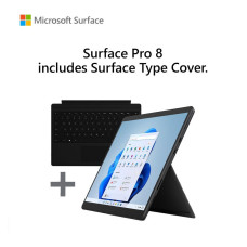 MICROSOFT 13′ Surface Pro 8 & Signature Typecover Bundle – Intel® Core™ i7, 256 GB SSD, Graphite