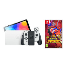 NINTENDO Switch OLED White & Pokémon Scarlet Bundle