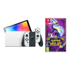 NINTENDO Switch OLED White & Pokémon Violet Bundle