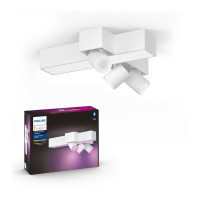 PHILIPS HUE Centris White and Colour Smart LED 3-Spot Cross Ceiling Light