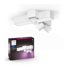 PHILIPS HUE Centris White and Colour Smart LED 3-Spot Cross Ceiling Light