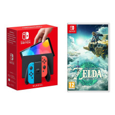 NINTENDO Switch OLED (Red & Blue) & The Legend of Zelda: Tears of the Kingdom Bundle