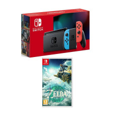 NINTENDO Switch (Red & Blue) & The Legend of Zelda: Tears of the Kingdom Bundle