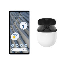 GOOGLE Pixel 7a (128 GB, Charcoal) & Pixel Buds A-Series Wireless Bluetooth Earphones Bundle