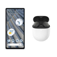 GOOGLE Pixel 7a (128 GB, Sea) & Pixel Buds A-Series Wireless Bluetooth Earphones Bundle