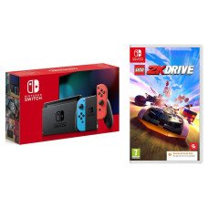 NINTENDO Switch (Red & Blue) & LEGO 2K Drive Standard Edition (Download) Bundle