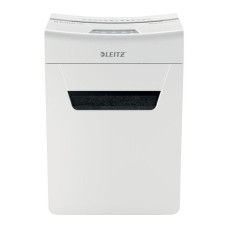 LEITZ IQ Protect 10X Cross Cut Paper Shredder – White