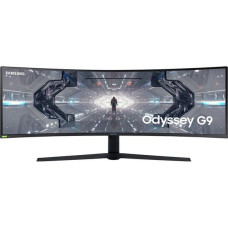 SAMSUNG Odyssey G95 LC49G95TSSUXEN Quad HD 49′ Curved QLED Gaming Monitor – Black & White