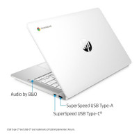 HP 14a-na0510sa 14′ Chromebook – Intel® Pentium® Silver, 128 GB eMMC, White