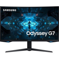 SAMSUNG Odyssey G75 LC32G75TQSUXEN Quad HD 32′ Curved QLED Gaming Monitor – Black