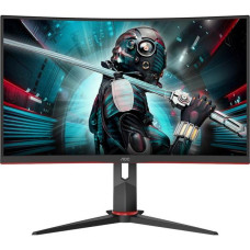 AOC CQ27G2U/BK Quad HD 27′ Curved VA Gaming Monitor – Black & Red