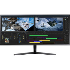 SAMSUNG LS34J550 Quad HD 34′ LED Monitor – Dark Grey