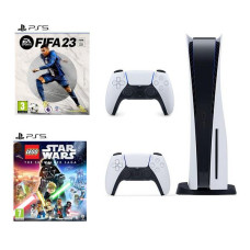 SONY PlayStation 5, White Controller, LEGO Star Wars & FIFA 23 Bundle