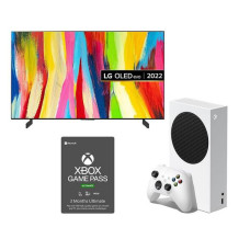 LG 42′ 4K HDR OLED TV, Xbox Series S & Xbox Game Pass Ultimate Bundle