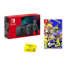 NINTENDO Switch Grey, Splatoon 3 & 256 GB microSDXC Memory Card Bundle